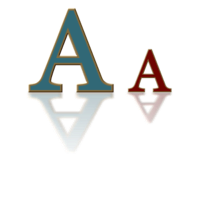 Large and small letter A
